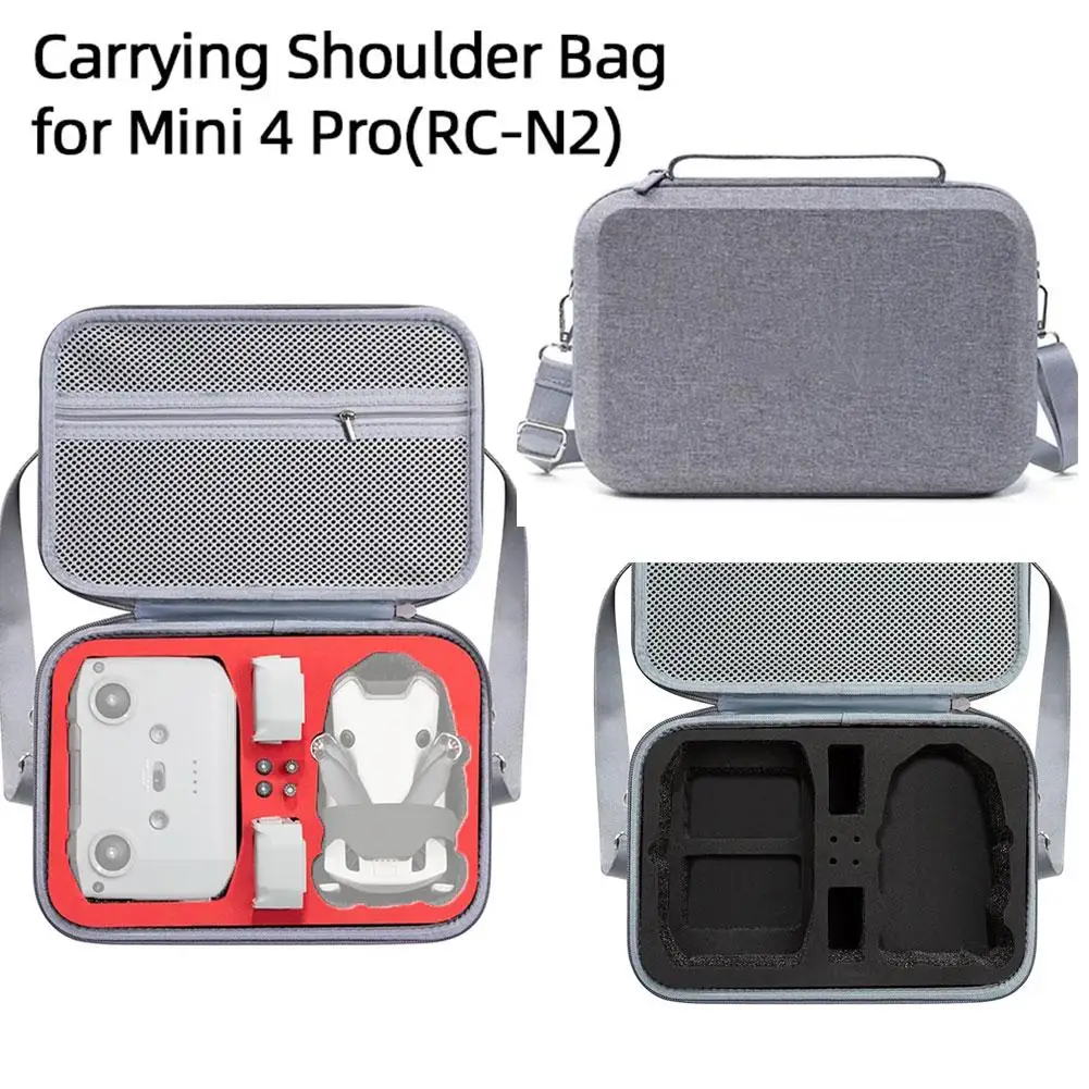 Per Dji Mini 4 Pro Fly More Combo Carry Shoulder Bag N2 Rc Charge Battery Bag Accessorio Storage Drone Case Manager O9X1