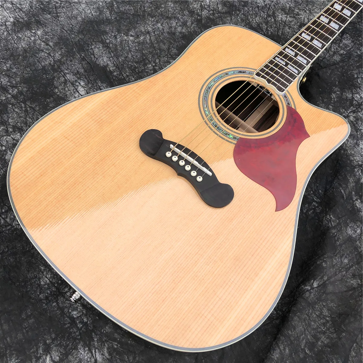 41 "Massello Di Abete Rosso Cutaway Songwriter Chitarra Acustica Palissandro Back And Sides Studio Deluxe Chitarra Elettrica