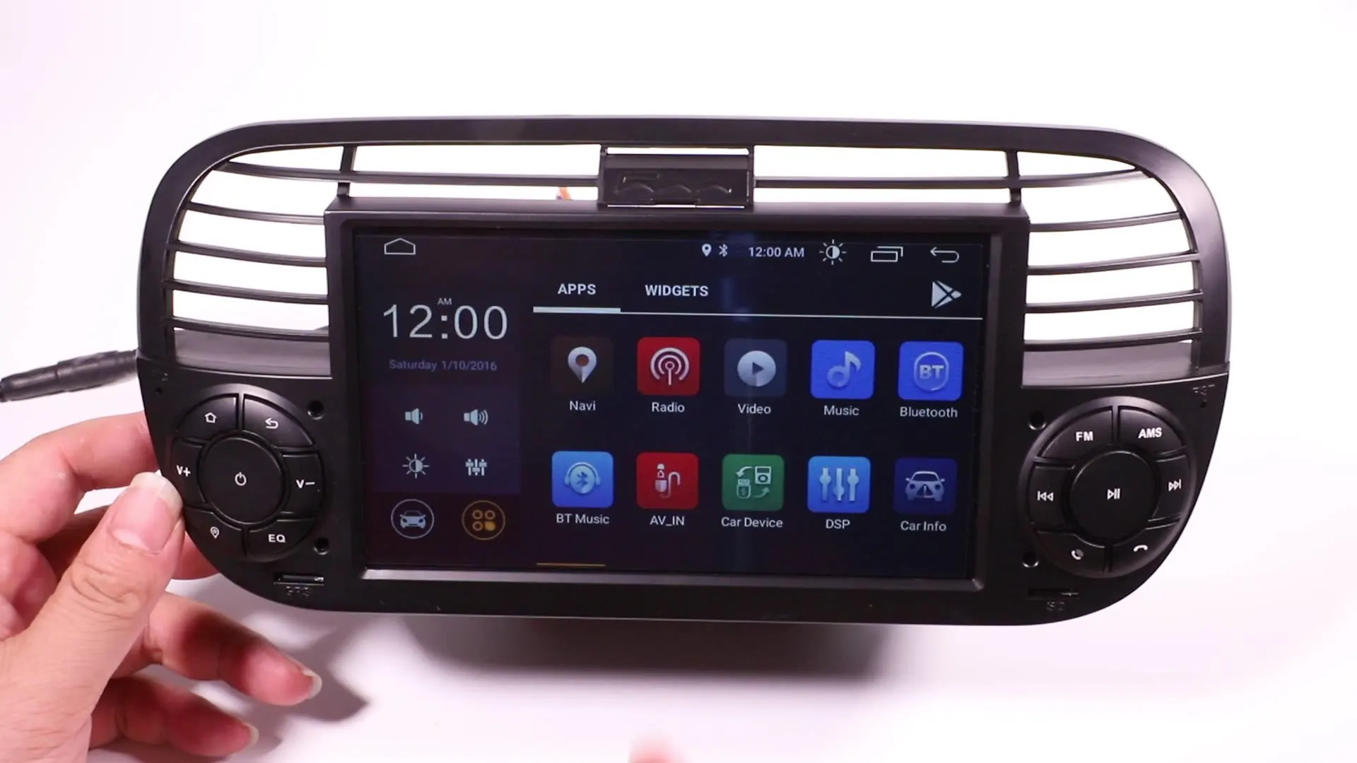 In Stock Android 11 Quad Core Car Dvd Media Player For Fiat 500 Radio Gps Dps Wifi 3G Steering Wheel Control