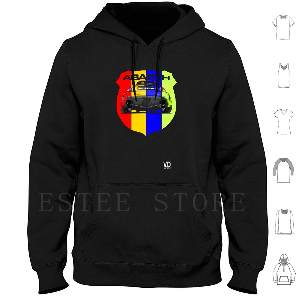 500 Felpe Con Cappuccio Colore Abarth Manica Lunga 695 Rivale 500 Abarth Fiat Veneziano D Carbonio Carbonio Italia Italia Colore Auto