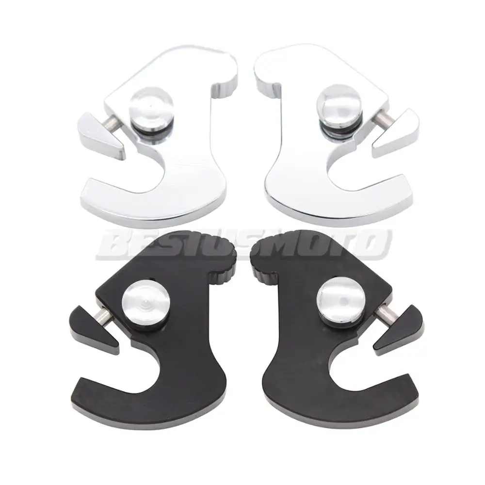 Schienale Moto Staccabile Rotante Sissy Bar Portapacchi Latch Latch Clip Kit Per Harley Electra Road Street Glide
