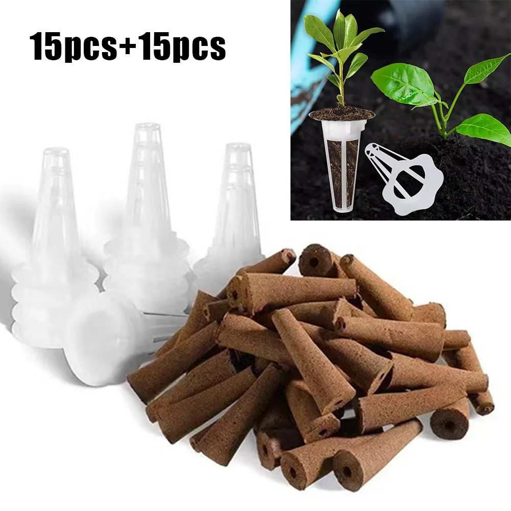 30Pcs Piantare Il Cestino Coltiva Le Spugne Piantare Blocchi Di Spugna Per La Macchina Per Piante Aerogarden Speciale Piantina Senza Suolo Biochar Cot