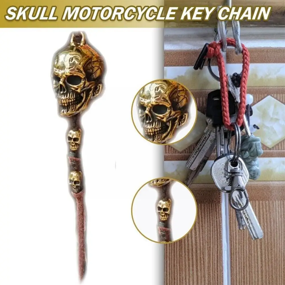 Biker Skull Bell Gremlin Bell Per Moto Biker Bell Lucky Key Chain Hangings Regalo Moto Guardian Ride Bell Access C8H8