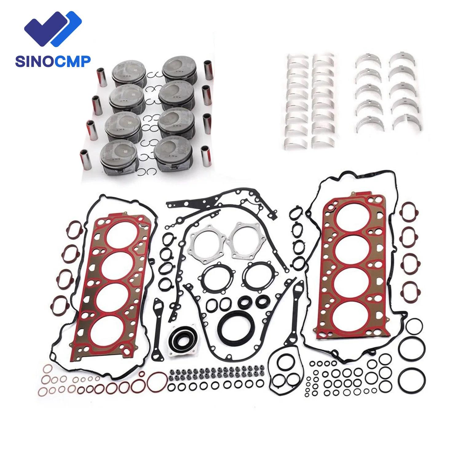 M48 Engine Rebuild Revisione Set 0. 96Mm Per Porsche Panamera Cayenne S 4S Gts 9Pa 970 92A 4.8L V8 94310112502 94810124104