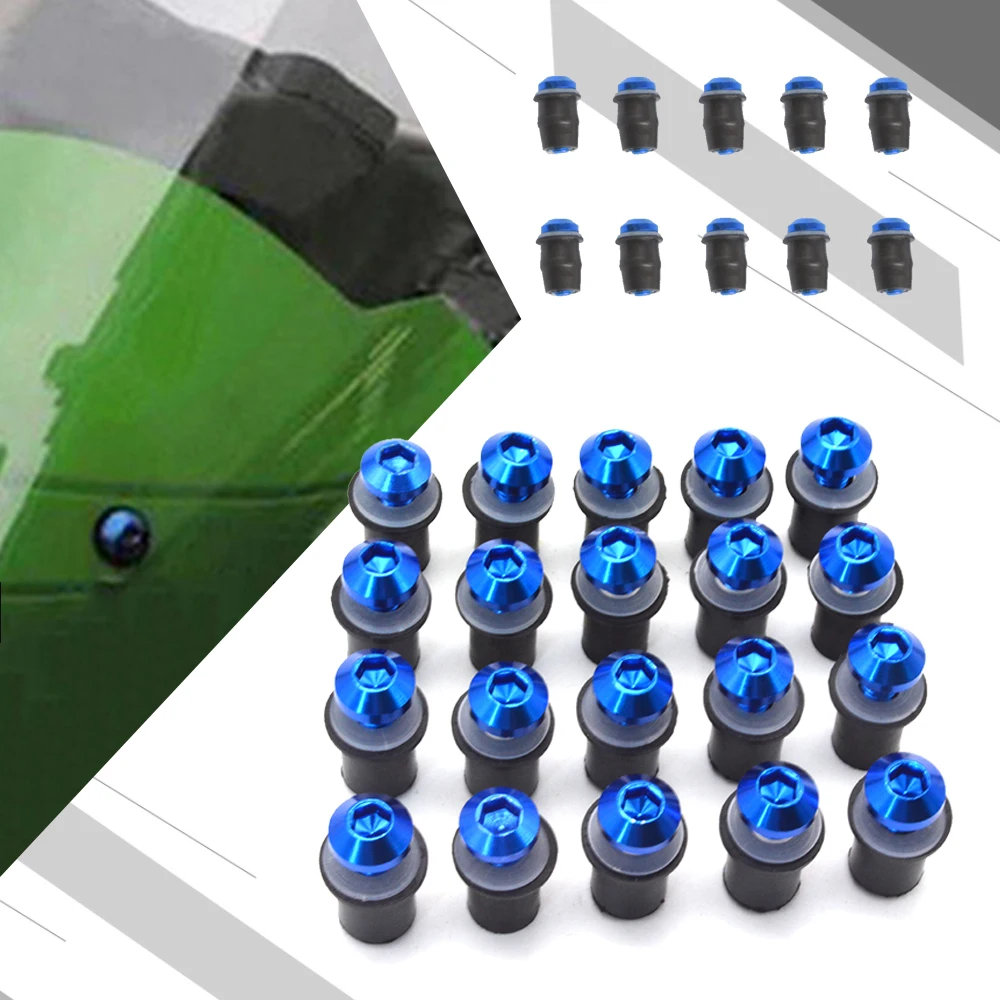 Motore Carenatura Schermo Del Vento Vite Bullone Kit Montaggio Parabrezza Dado Bullone Per Suzuki Gv 1400 700 Gw250 Vl1500 Intruder 800 1400 1500