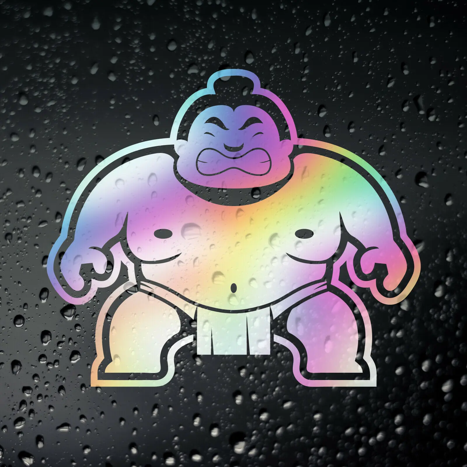 Tre Ratels Fd580 Sumo Jdm Oil Slick Chrome Car Sticker Per Jap Kanjo Giapponese R32 R33 350Z 370Z