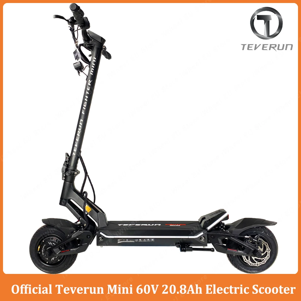 Francia Eu Stock Teverun Fighter Mini 52V 20.8Ah Smart Bms App Versione Dual Motor 2*1000W Velocità Massima 60 Km/H Teverun Mini Scooter