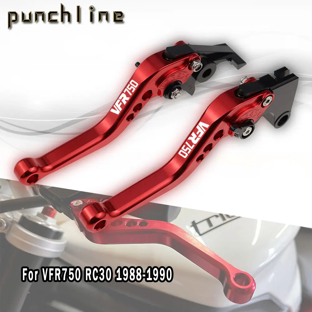 Misura Per Vfr750 Rc30 88-90 Leve Frizione Freno Corto Per Vfr 750 Rc30 Accessori Moto Cnc Set Maniglia Regolabile