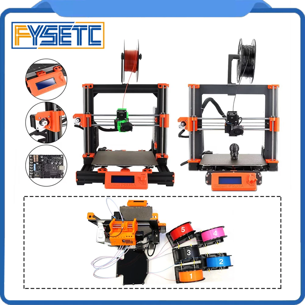 Clone Prusa I3 Mk3S + Kit Completo V2.1 Mk3S + Bear Kit Completo Fai Da Te Clone Prusa Mini Kit Completo Stampanti 3D