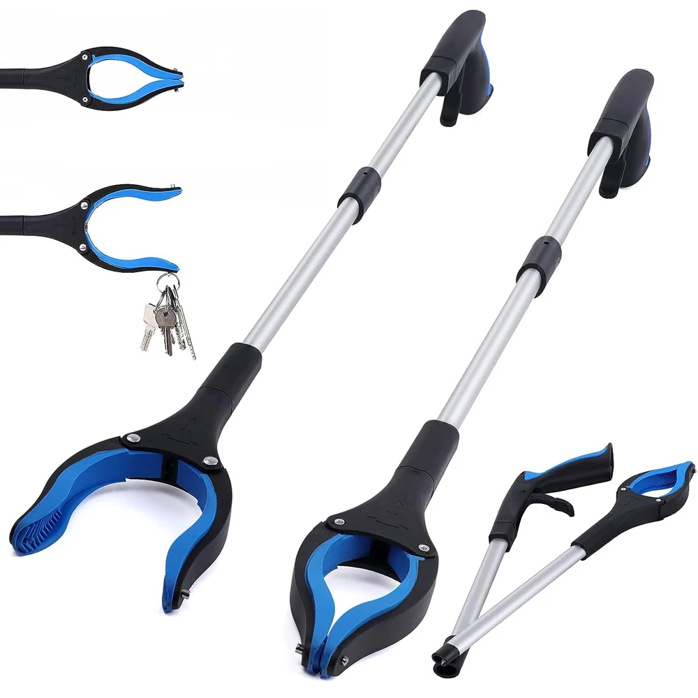 Reacher Grabber Tool Pieghevole Pickup Grabber Per Anziani Leggero Extra Lungo A Portata Di Mano Cestino Artiglio Grabber Pick Up Tools