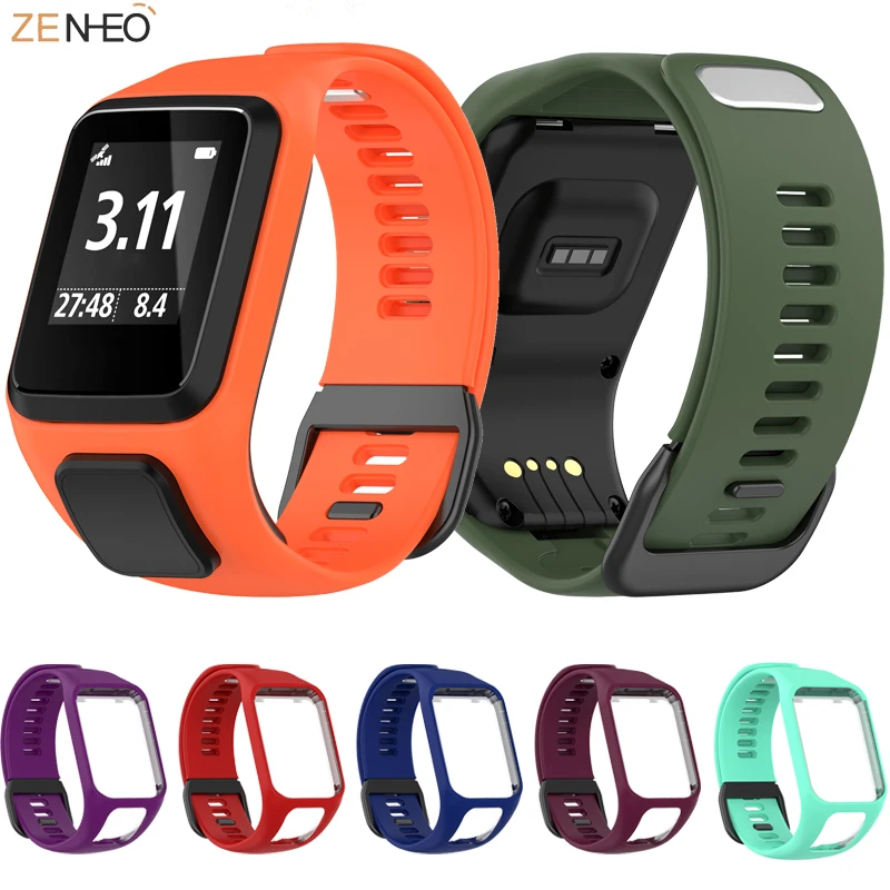 Cinturino Da Polso Per Tomtom Runner 2 3 Spark 3 Gps Sport Watch Tom 2 3 Series Sostituzione Cinturino In Silicone Morbido Correa
