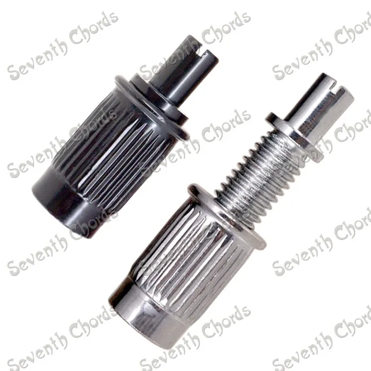 2 Pcs Tune-O-Matic Bridge Studs & Anchors For Lp Electric Guitar  - Thread  Diameter 8Mm / Chrome Black For Choose