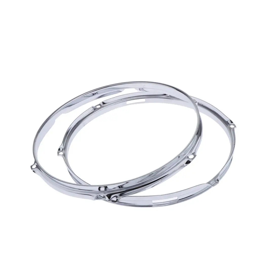 2 Pezzi Pressofuso Tom Drum Hoops Set 1.5Mm Parti Dello Strumento A Percussione, 12 Pollici