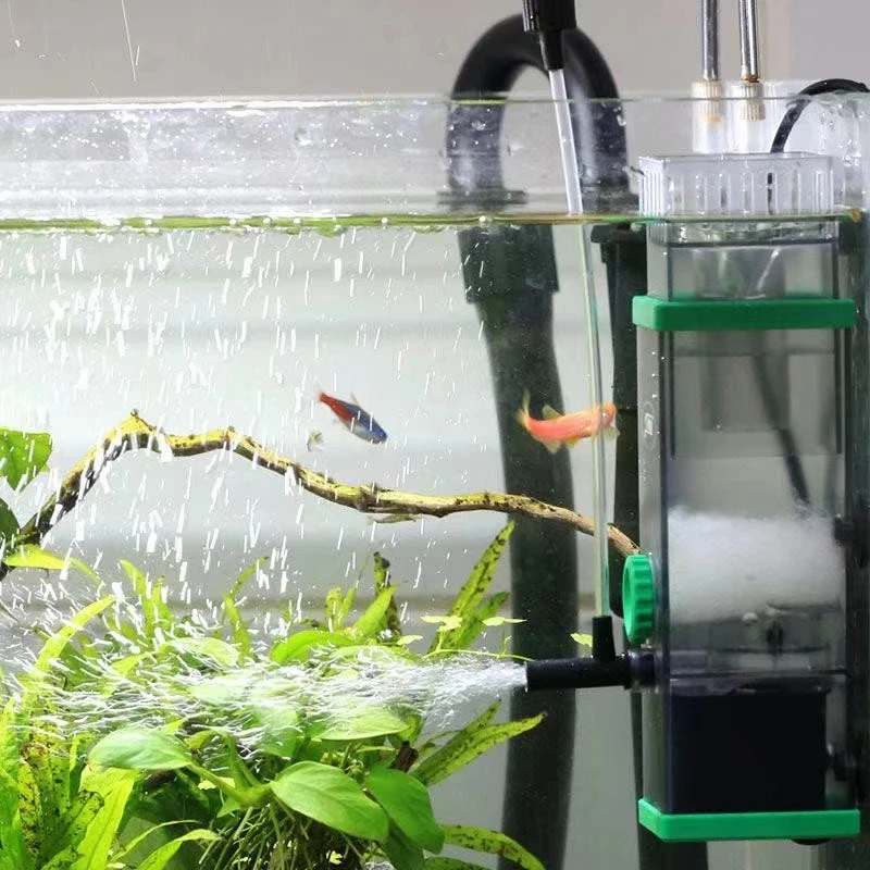 Weiting Aquarium Oil Film Processor Fish Tank Degreasing Sewage Tank Water Plants Built-In Filter Aeration Pump Degreasing Film，