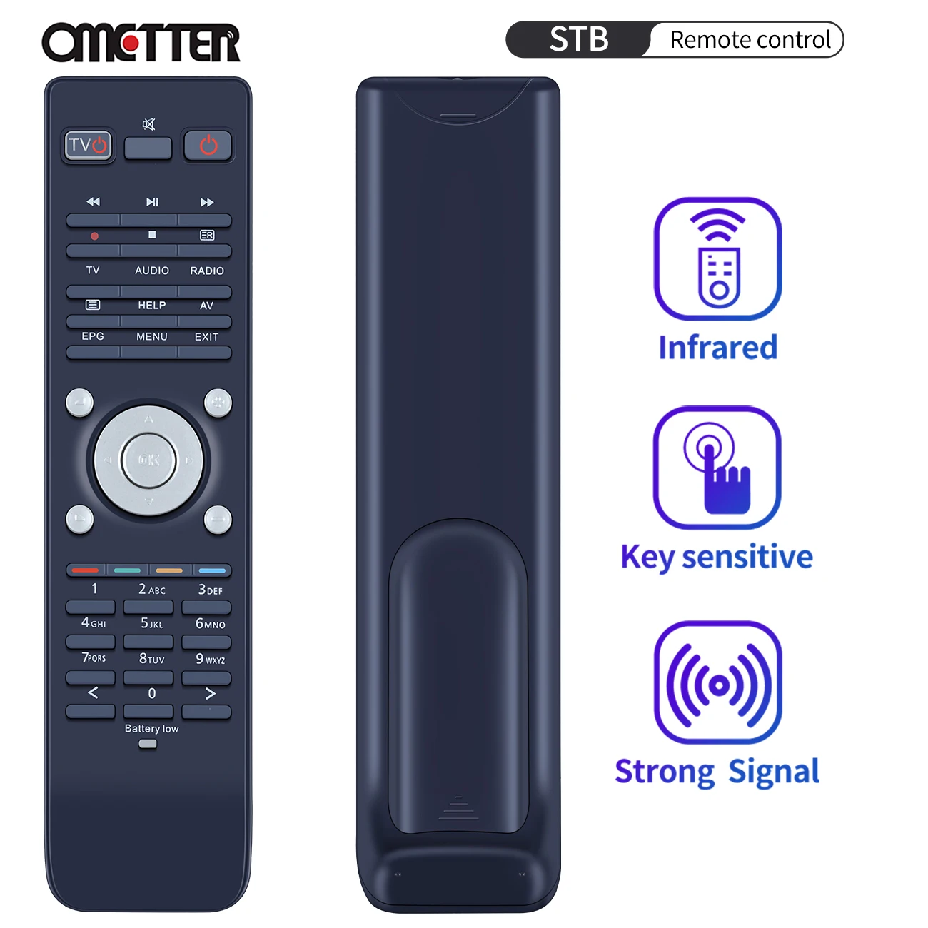 Vu + Telecomando Per Vu Duo2 / Vu + Duo 2 / Vu + Duo / Vu + Uno 4K / Solo 2 Stb Ultimimo 4K Zero Tv Box Con Funzione Universale Tv