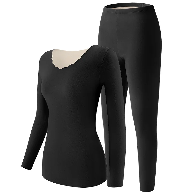 Intimo Termico Invernale Per Donna Set Di Biancheria Termica Calda Crop Top Mutandoni Ragazze Lucky Johns Undershirt Abbigliamento Termico