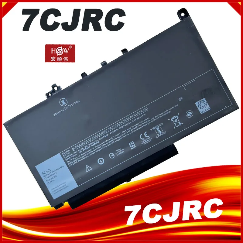 Nuova Batteria Per Laptop 7 Ccrc 21 X15 11.4V 42Wh 3500Mah F1Ktm Per Dell Latitude E7470 E7270 12 E7470/E7270 Series