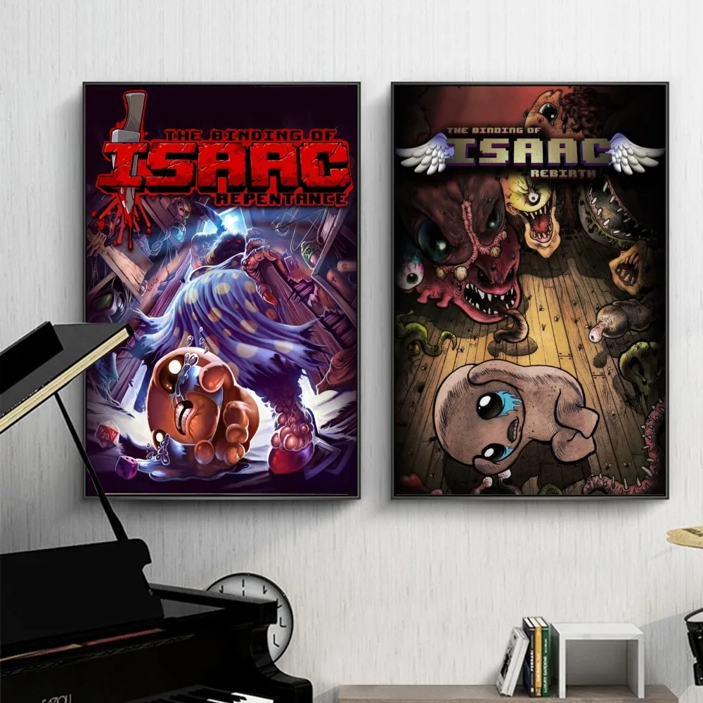 Rilegatura Di Isacco Four Souls Poster Poster Artistico Autoadesivo Retro Kraft Paper Sticker Diy Room Bar Pittura Decorativa Vintage