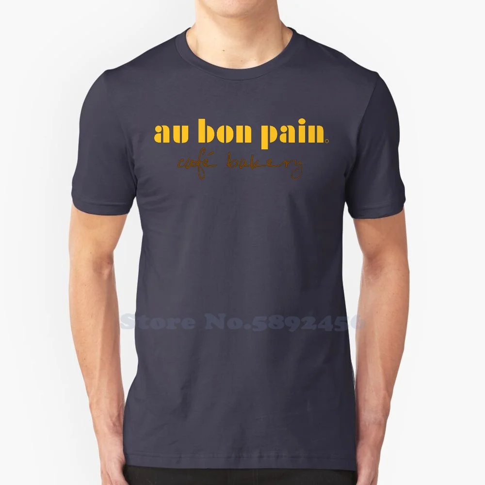 Maglietta Casual Con Logo Au Bon Pain Magliette Grafiche 100% Cotone Di Alta Qualità