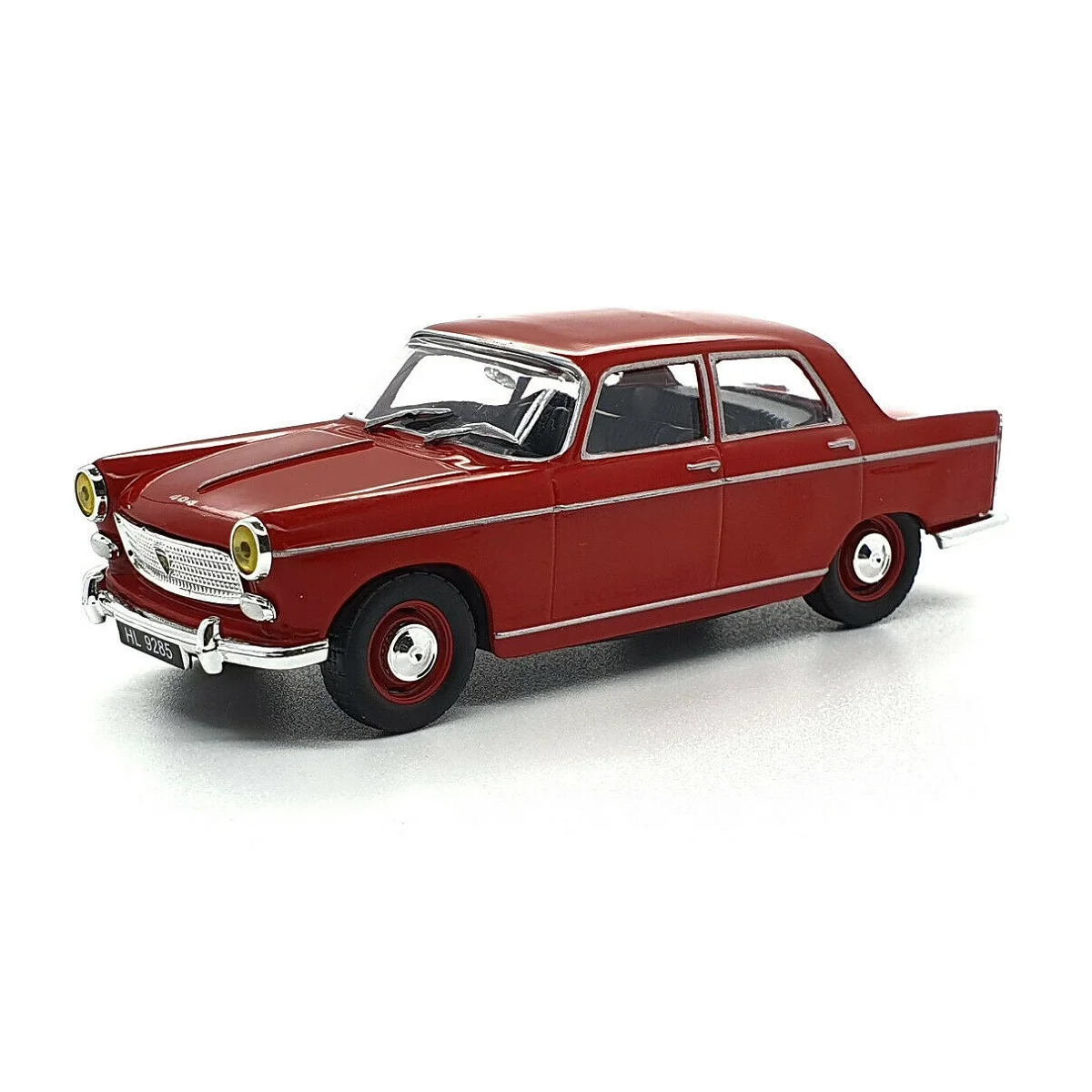Deagostini, Red Peugeot 404, Scala 1:43, Miniatura Pressofusa Da Collezione, Collezione Di Auto Refrattaria Polacca #152 Kultowe Auta Prl-U, Realizzat