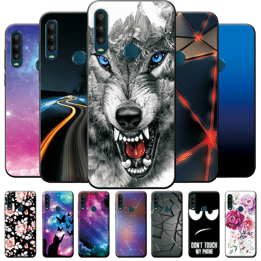 For Alcatel 1Se 2020 Case Cover Shockproof Phone Cases For Alcatel 1Se 2020 5030F 5030D Fundas Marble Black Silicone Back Cover