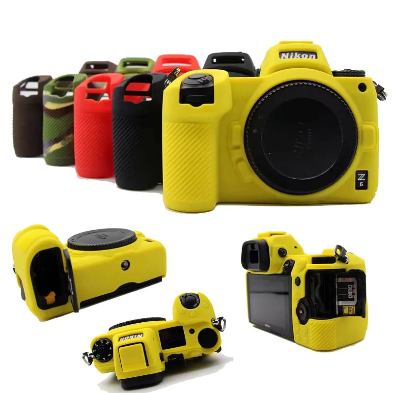 Custodia In Silicone In Gomma Morbida Per Nikon Z7 Z6 Copertura Del Corpo Della Fotocamera Protezione Della Pelle Del Telaio Per Nikon Z7 Z6