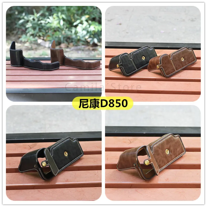 Custodia Per Videocamera Per Fotocamera Per Nikon 850 Pu Grip Base Mezza Custodia Protettiva Shell Con Apertura Della Batteria