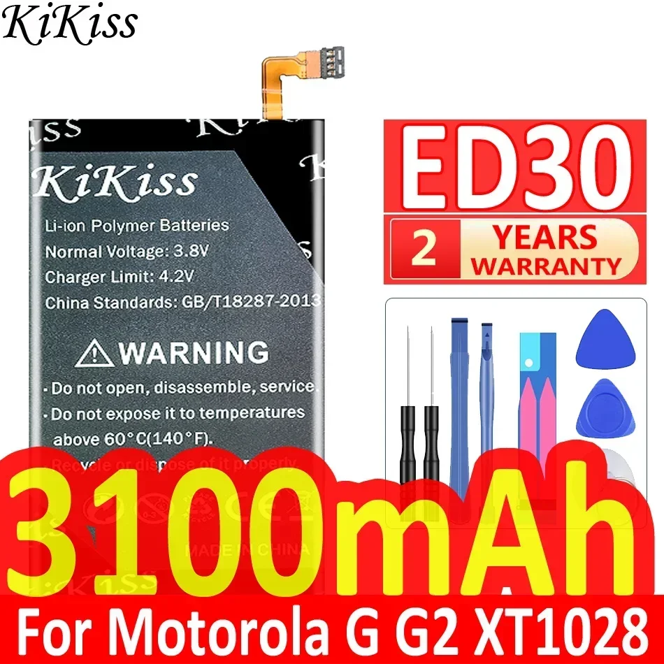 Batteria Di Ricambio Ed30 Da 3100Mah Per Batterie Motorola Moto G G2 Xt1028 Xt1032 Xt1033 Xt1034 Xt1068 Batterie