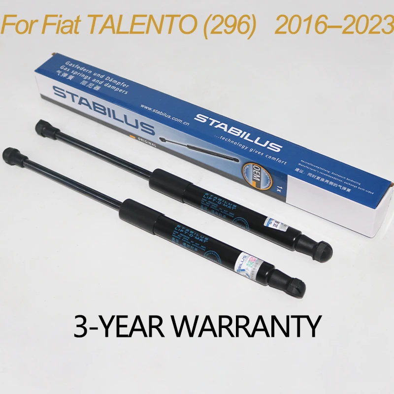 Car-Styling Cappe Anteriori Cofani Sollevatori A Molla A Gas Per Fiat Talento Box (296) Talento Bus (296) Talento Platform/Chassis