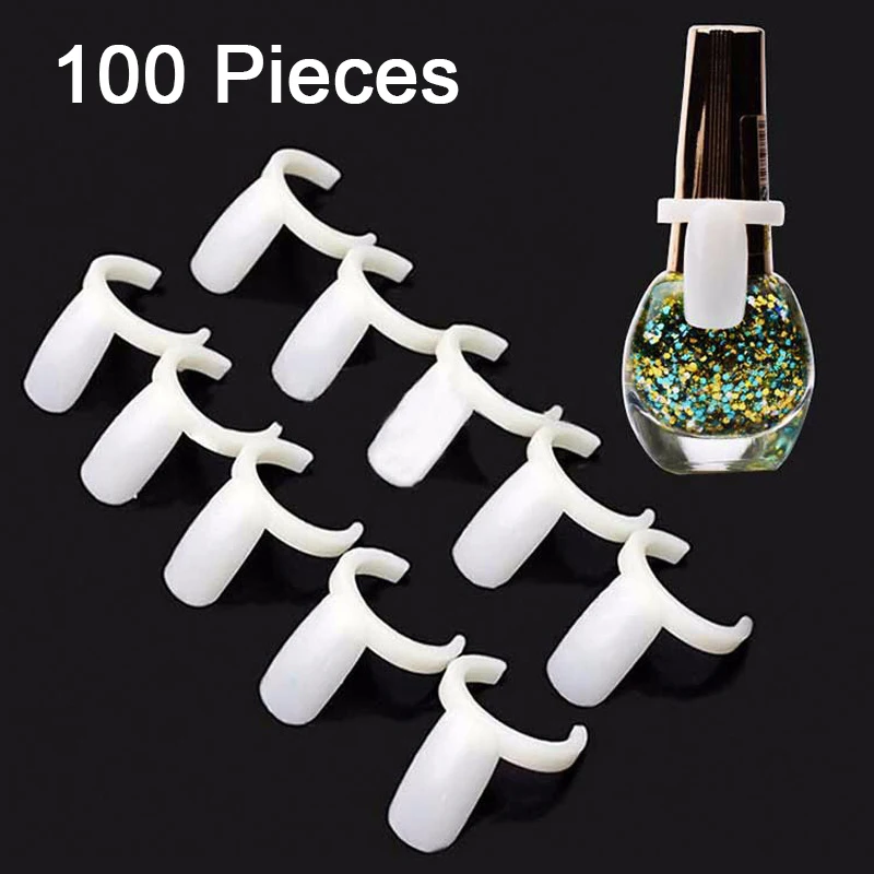 50/100 Pezzi/Lottp Smalto Per Unghie Gel Uv Colore Swatch Pops Display Card Natural Nail Art Ring Style Nail Chart Tips Unghie Complete