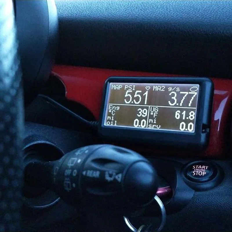 Em Plus V1.4C Gen 1 R53 Mini Ultragauge Obd Ii Obd2 Lettura E Codici Di Errore In Attesa Strumento Di Scansione Ultra Gauge Em Con Hook & Loop Pad