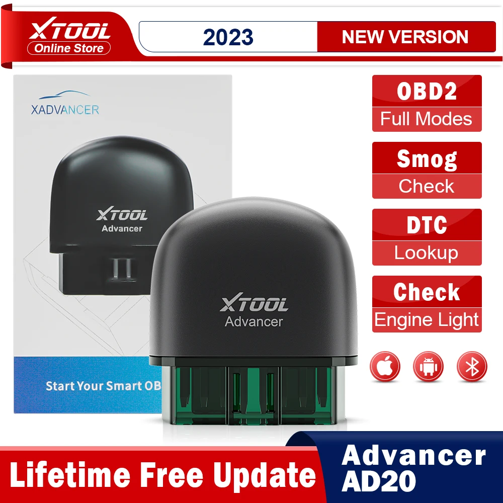 Xtool Advancer Ad20 Car Obd2 Scanner Lettore Di Codici Strumento Diagnostico Per Iphone Android Check Engine Light Smog Check Test Obd2 Completo