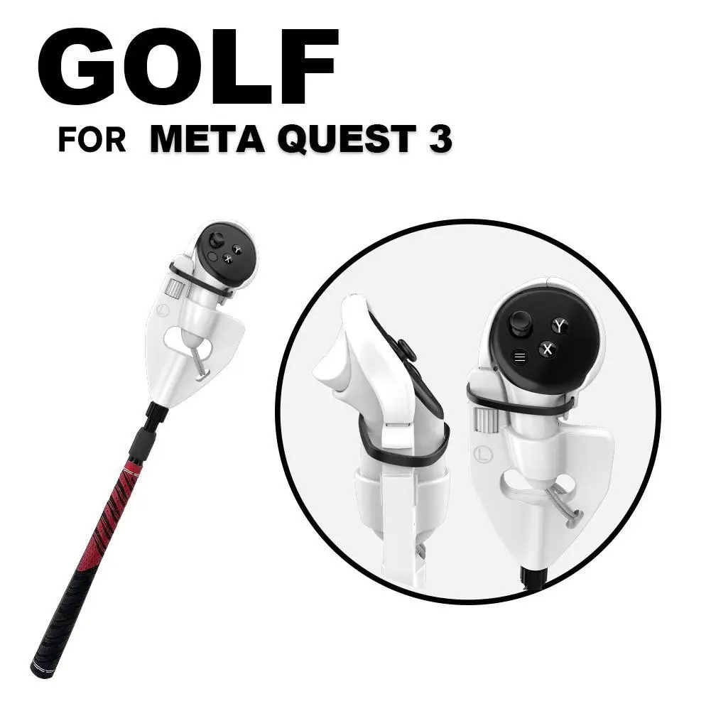 1Pc Vr Golf Club Maniglia Attacco Per Meta Quest 3 Controller Per Oculus Quest Pro Abs Vr Golf Handle Accessori Vr