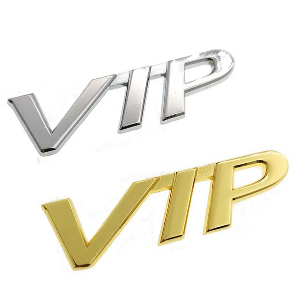 Per Bmw Volkswagen Audi Ford Porsche Vip Logo Sticker Car Fender Side Stickers Car Rear Decoration Emblem