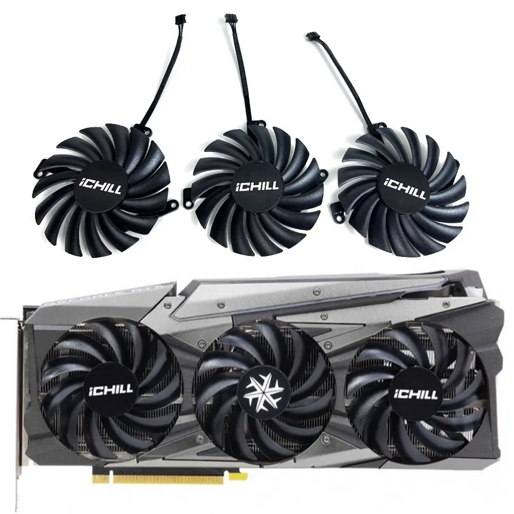 Cf-12910S Rtx 3070 Dragon Edition Gpu Fan, Per Inno3D Rtx 3070Ti, 3070, 3060Ti, 3060 Dragon Super Edition Ventola Di Raffreddamento Della Scheda Video