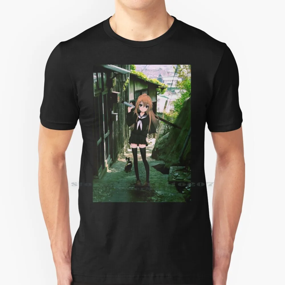Maglietta Toradora Taiga 100% Puro Cotone Toradora Taiga Anime Manga Real Life Landscape Cute Kawai Katana Girls