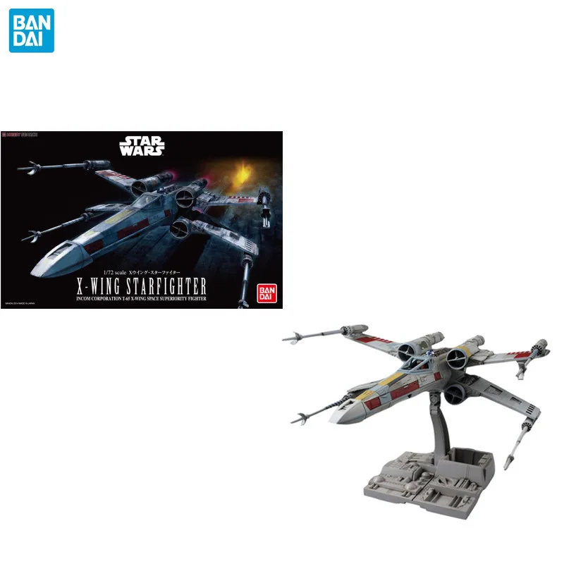 Bandai Original Star Wars Movie 1/72 X-Wing Star Fighter Action Figure Assembly Collection Model Toy Gifts For Children