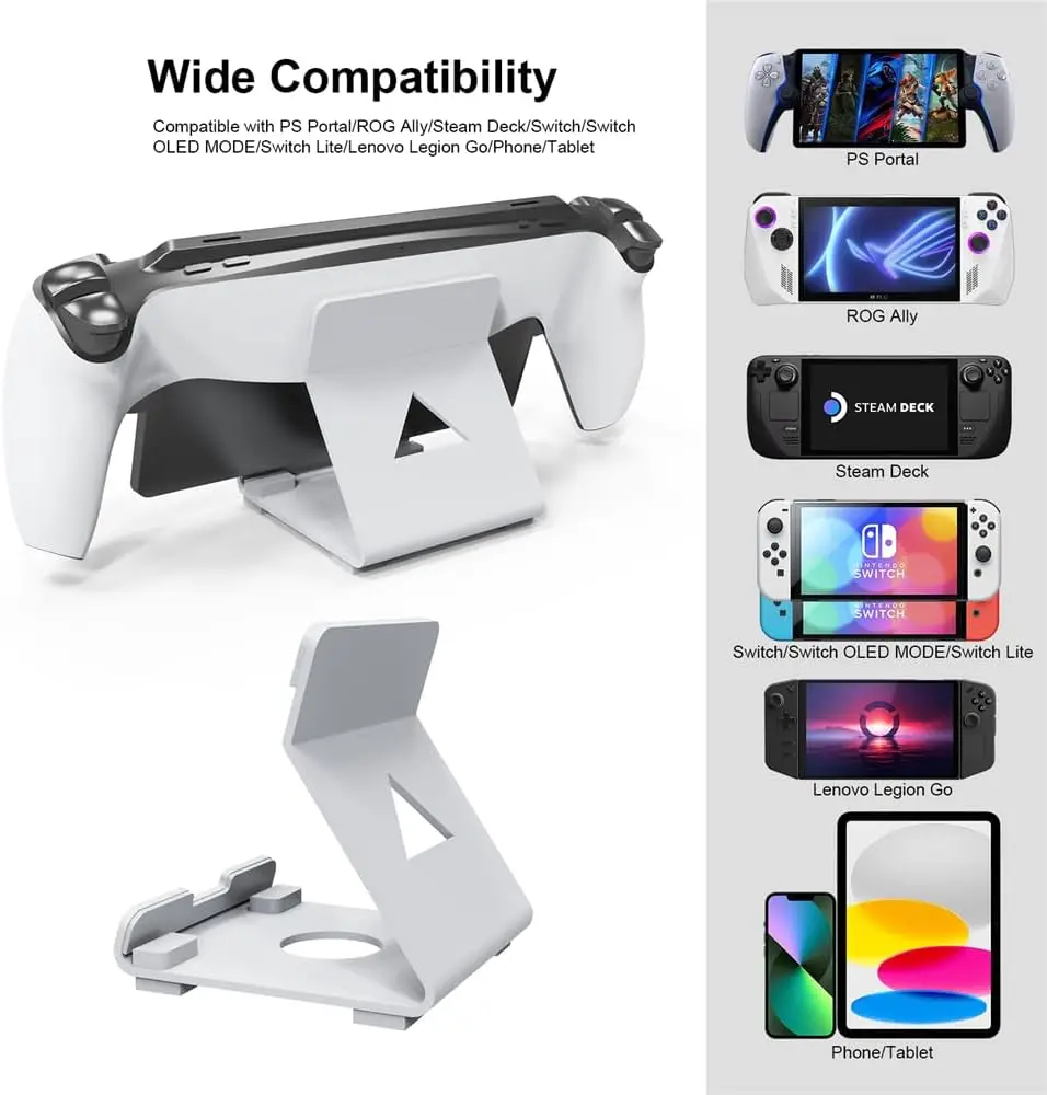 Supporto Base Per Playstation Portal/Rog Ally/Steam Deck/Switch/Switch Oled/Legion Go, Supporto Per Tablet Per Portale Playstation