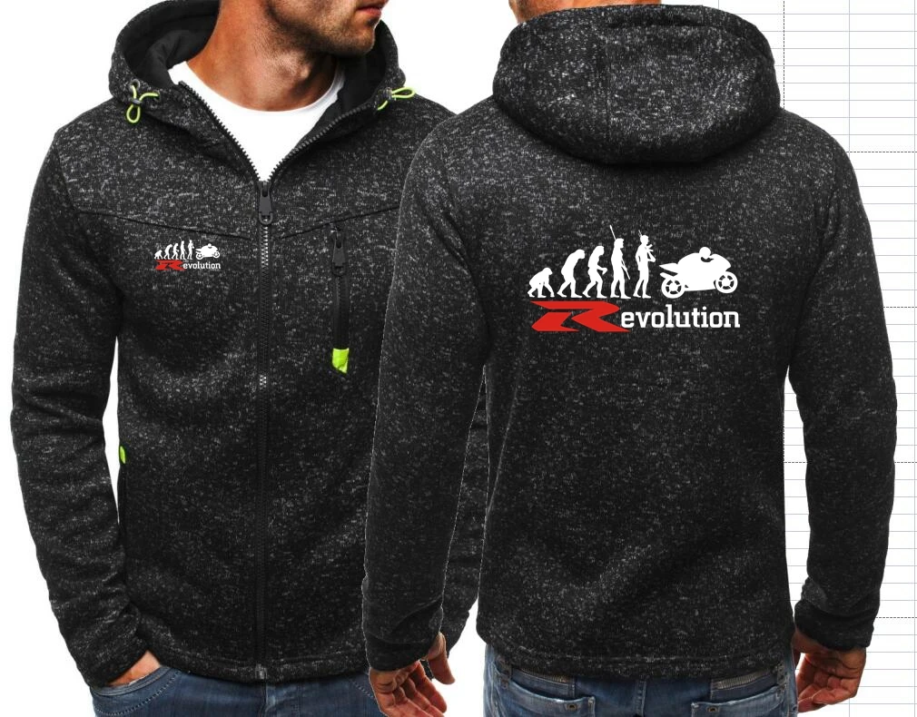 R Evolution Motorcycle Vfr 750 800 V4 Motorsport Team Zipper Tide Jacquard Felpe In Pile Hondaes F1 Jacket Felpe