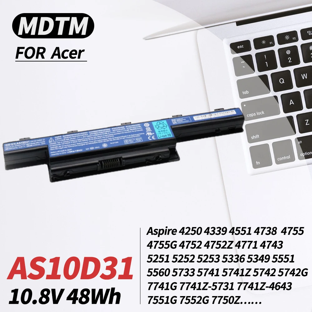 As10D31 As10D51 Batteria Per Acer Aspire 4741 5253 5551 5552 5560 5733 5733Z Travelmate 5740 5735 5735Z 5740G Nv55C Nv50A Nv53A