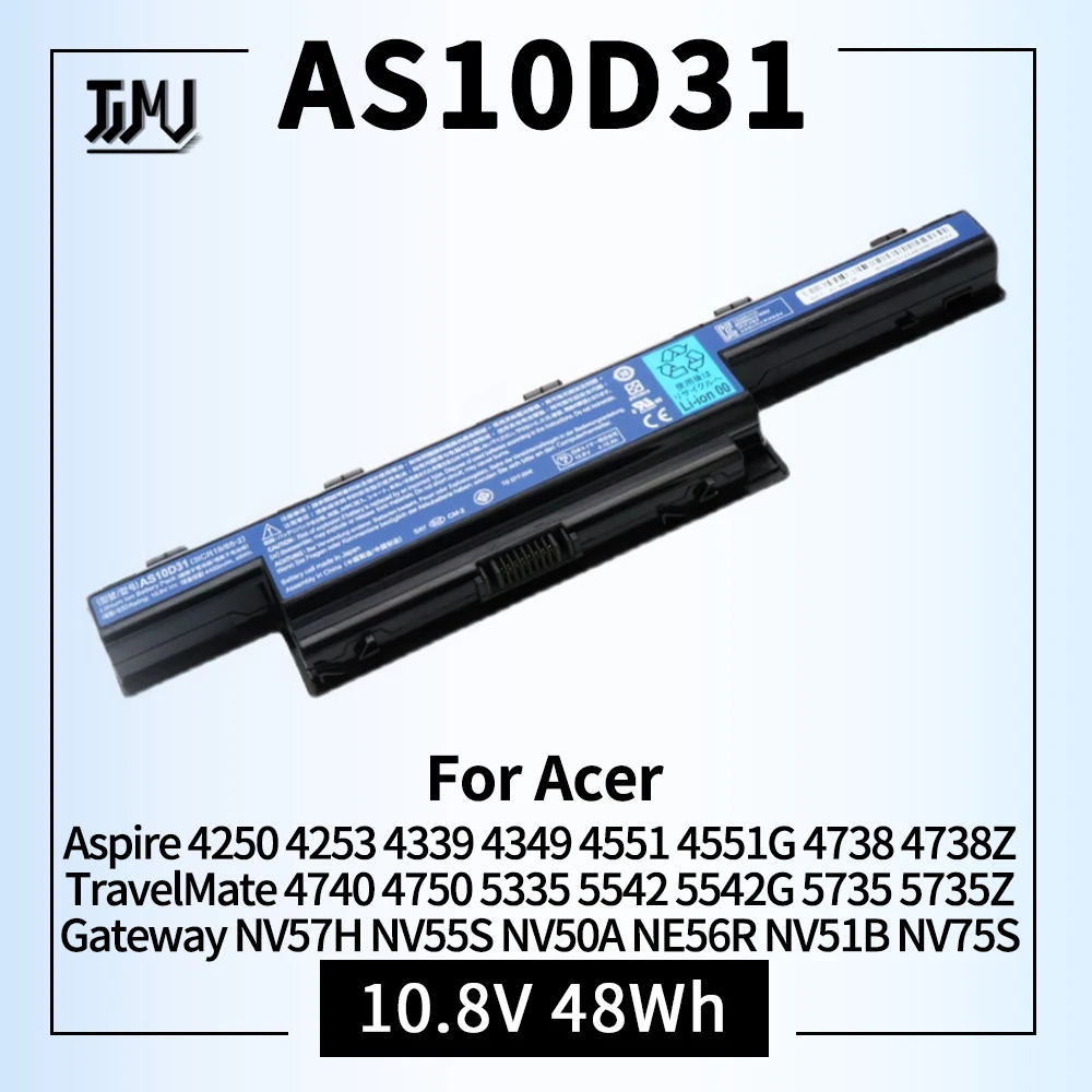 Batteria Per Acer As10D31 As10D51 Aspire 4741 5253 5251 5336 5349 5551 5552 Travelmate 5740 5735 5735Z 5740G Nv55C Nv50A Nv53A