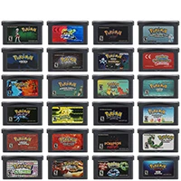 Scheda Console Per Videogiochi A 32 Bit Cartuccia Di Gioco Gba Serie Pokemon Trifoglio Rosso Capitolo Moemon Flipper Smeraldo Rassodato Per Gba/Sp/Ds
