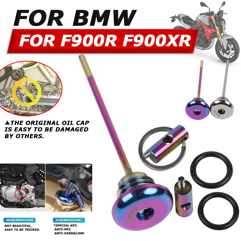 Moto Engine Oil Filler Cup Plug Cover Cap Screw Anti-Pry Oil Dipstick Per Bmw F900Xr F900R F 900 Xr F900 R F 900R F 900Xr