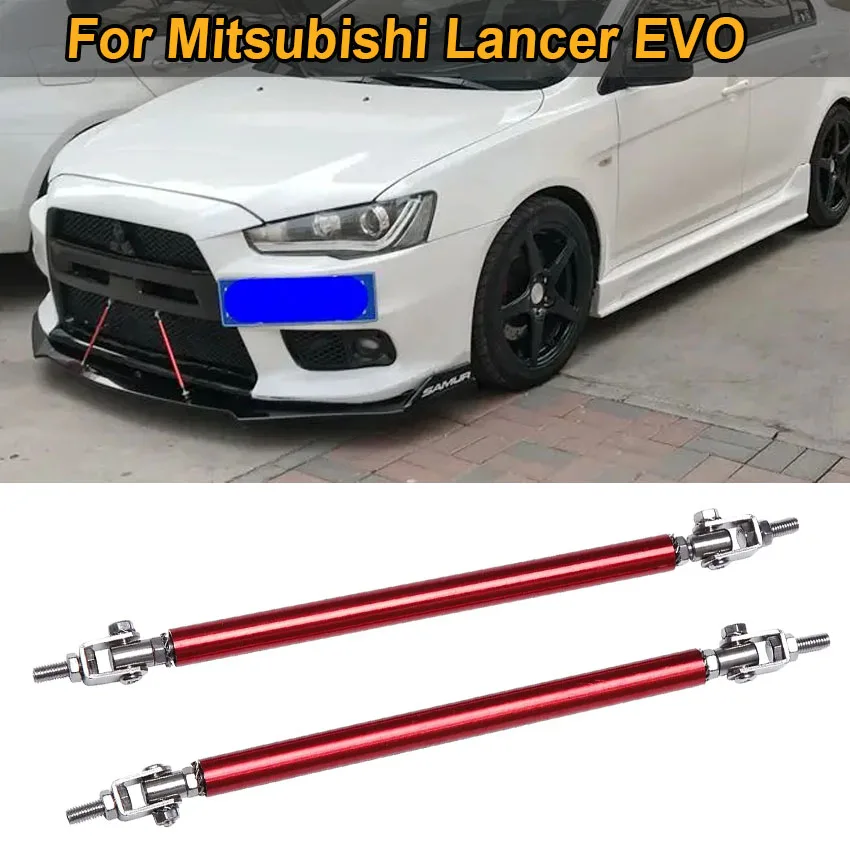 Universale Per Mitsubishi Lancer Evo X 2008-2024 Paraurti Anteriore Lip Splitter Strut Rod Tie Support Bar Accessori Per La Messa A Punto Dell'Auto