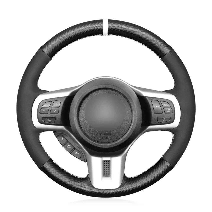 Braiding On The Steering Wheel For Mitsubishi Lancer Evolution Evo X 10 2008 2009-2012 2013 2014 Tuning Car Hand-Sewing Cover
