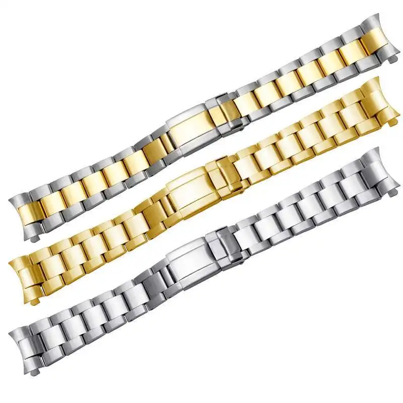 Cinturino In Acciaio Inossidabile Per Rolex Submariner Black Green Water Ghost Daytona Bracciale In Acciaio Inossidabile 17 20Mm