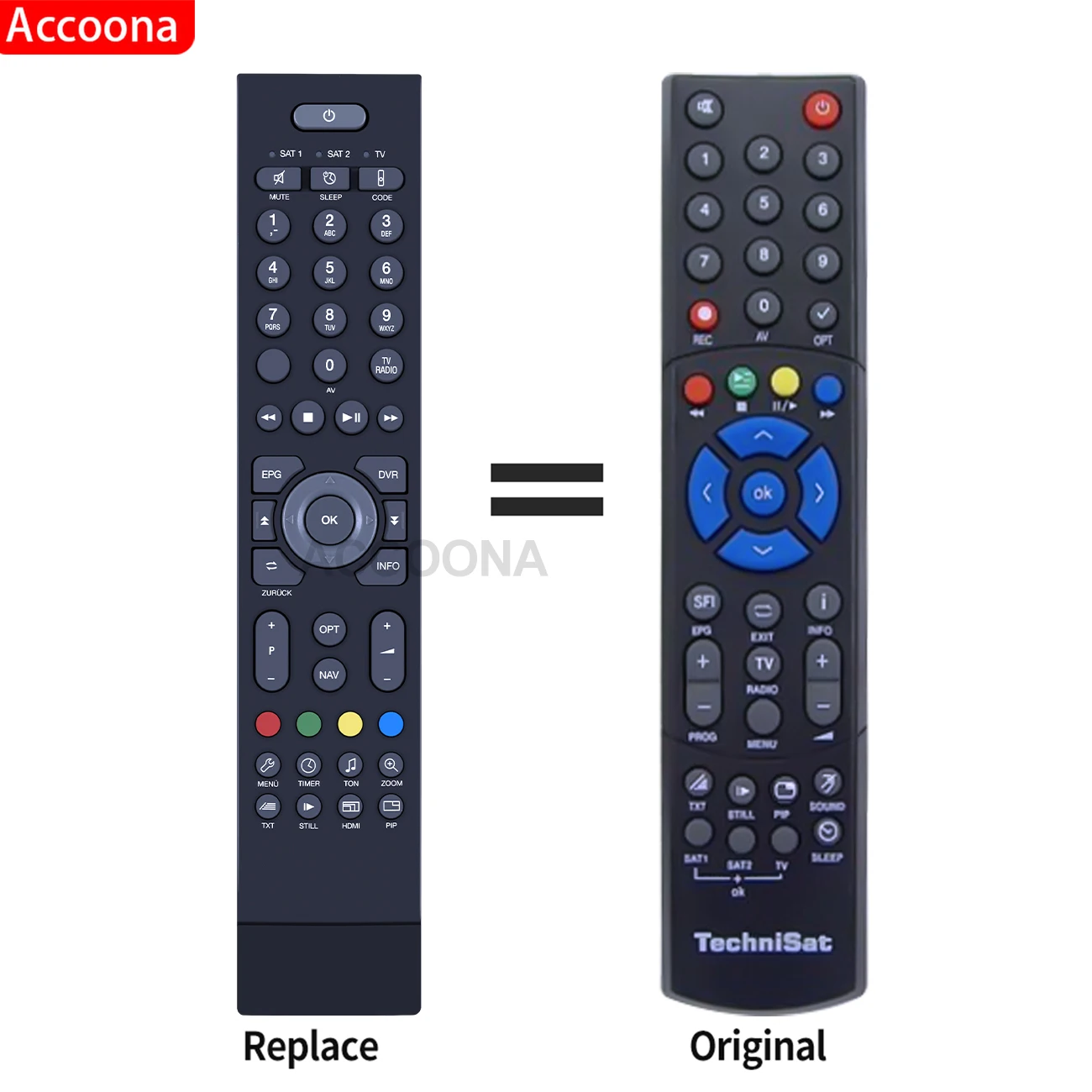 Telecomando Per Technisat Telestar Diginova 10 Hd Digitmod S1 T1 Sky Star 2 Hds2 Isio S Mf4S Mf4K Pvr235 Tv