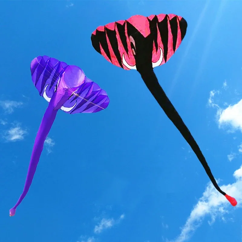 Spedizione Gratuita Elephant Kite Flying Soft Giant 3D Kite Reel Nylon Show Kite Kitesurf Attrezzatura Completa Trilobites Aquiloni Windsock