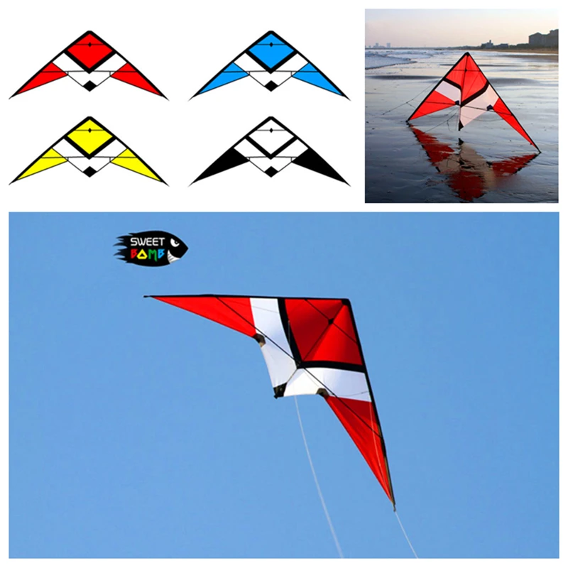 Spedizione Gratuita Sweetbomb 220Cm Dual Line Stunt Kite Freilein Kite Paracadute Kite Factory Aquilone Adulto Trilobiti Aquiloni All'Aperto