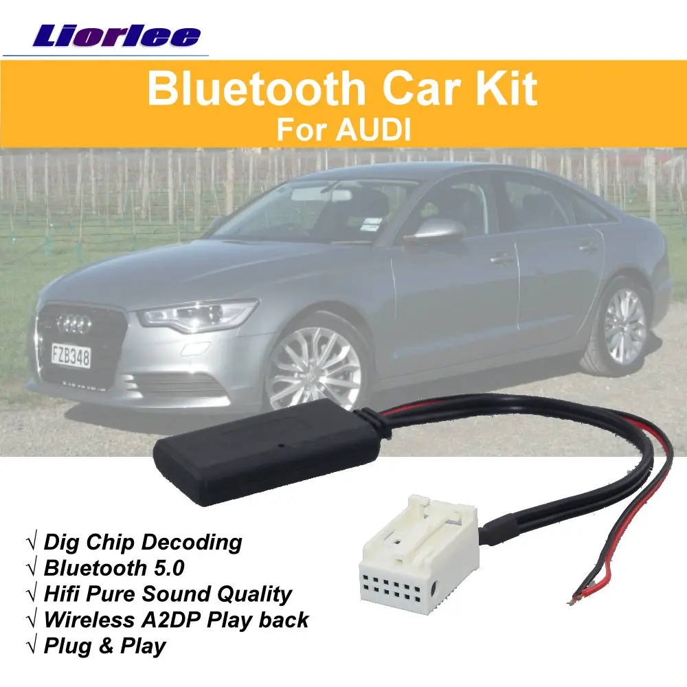 Kit Per Auto Bluetooth Per Audi Chorus Electronic Bt Music 12Pins Interface Cavo Adattatore A2Dp Wireless